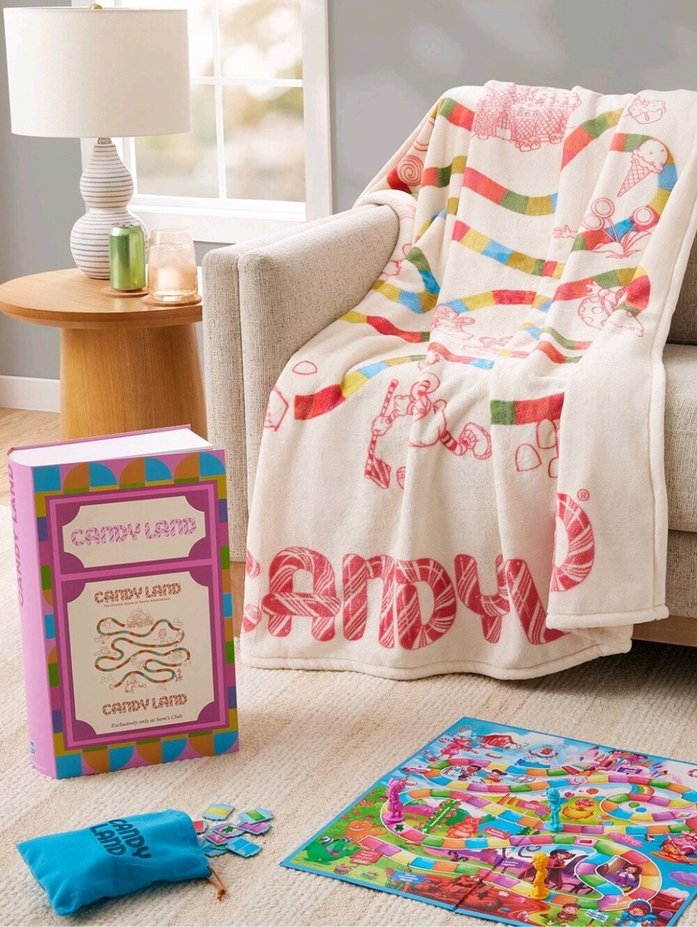 Licensed Classic 'CANDYLAND' Boxed Board Game Silk Touch Throw, 50" x 70"